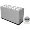 U 5 Banco gelateria - N. 10 + 8 carapine Lt 7.5 - cm 152 x 67.9 x 96.1 H
