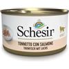 Schesir Cat Adult Cibo Umido per Gatti - JELLY - 24x85 gr - Tonnetto con Salmone