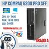 HP Compaq Pro 6200 SFF Intel Core i5-2400 Ram 16gb SSD 240gb W10P GRADO A