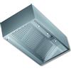 D.L. SERVICE Cappa cubica con motore - Profondità 110 - Da 120 a 300 cm - In acciaio AISI 430 - Faretti cm 200 x110 x 45h -FORO 21x23 -E23 - FILTRI 4 - LUCI 5 - PORTATA 2400 m3/h - WATT145 - SDR7/7