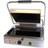 D.L. SERVICE Piastra vetroceramica con piano liscio e coperchio rigato - Piastra media