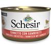 Schesir Cat Adult Cibo Umido per Gatti - Tonnetto con Gamberi - JELLY - 24x85 gr