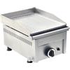 D.L. SERVICE Fry top gas con piano rigato Cm 32.5 x 40 - Da banco
