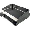 D.L. SERVICE Fry top vetroceramica con piano liscio ad infrarossi cm 66 x 51 x 12 h