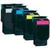Lexmark Toner Rigenerato per Lexmark C544 Nero Pagine 6.000 Colore Pagine 4.000, C544X1KG Nero 6.000 pagine