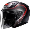 Hjc Casco Moto Jet Hjc RPHA 31 KOUV MC1SF Nero Opaco Rosso