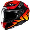 Hjc Casco Moto Integrale Hjc F71 BARD MC1 Nero Rosso