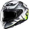 Hjc Casco Moto Integrale Hjc F71 BARD MC4HSF Bianco Nero Verde O