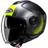 Hjc Casco Moto Jet Hjc i40N PYLE MC3HSF Nero Opaco Giallo
