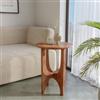 DEGHI Tavolino rotondo 45x60 h cm in legno di acacia naturale - Karan
