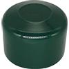 SKIR'CO (20 pezzi) tappi per pali di recinzione, tappi rotondi in plastica verde da 38 mm per pali di recinzione rotondi, coperture per pali di recinzione, verde muschio RAL 6005