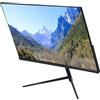 Airshi Schermo LCD HD, Monitor per Computer da 24 Pollici Ultra Sottile e Ultra Leggero 16:10 per Telecamera di Sorveglianza (Spina UE)