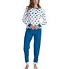o-day Coconuda Pigiama Donna Invernale Lungo 100% Caldo Cotone Interlock in Scatola Idea Regalo di Natale Pigiama Donna Cotone Lungo Adulto Ragazza Fantasie Eleganti