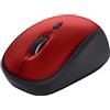 Trust Yvi+ Mouse Wireless Silenzioso con Design Sostenibile, 800-1600 DPI, per Mano Sinistra e Destra, Microricevitore USB, Mouse Senza Fili Compatto per PC, Computer, Laptop, Mac - Rosso