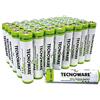 Tecnoware Power Systems - 40 pile alcaline AAA 1,5 Volt, Energia Duratura per Giocattoli e Telecomandi, Chiusura Sicura in Nylon, Packaging Riciclabile, batterie mini stilo AAA