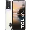 TCL 40NXTPAPER - Smartphone 4G Display 6.78'' FHD+90 Hz, 256 GB, 8 GB RAM (+ 8GB RAM virtuale), Tripla Camera da 50 Mpx, Android 13, Batt. 5010 mAh, Dual Sim, Bianco, USB Type-C Aggiuntivo