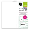 Vaessen Creative Florence Mixed Media Paper - Carta per acquerelli, 30,5 x 30,5 cm, 10 fogli, 240 g/m², per tecnica a umido e a secco, colore: bianco
