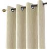 Melodieux Tendina Finestra - Tende con Occhielli Oscuranti in Misto Cotone Beige, al Pezzo, 140x245cm