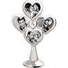 DRW Portafoto Albero con Cuori Metallo Argento 21 cm