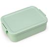 Brabantia - Make & Take Lunch Box M - Spazio per Panini - Coperchio con Clip - Adatto per Congelatore - Adatto per Lavastoviglie & nel Microonde - Jade Green - 20 x 13,5 x 5,5 cm