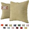 SoNiT home decor SONIT - Federe Cuscini Beige 50x50 cm, Set 2 Federe Divano in Cotone Loneta con Cerniera Nascosta, Copri Cuscini Decorativi per Letto e Divano, Fodere Resistenti e Lavabili Arredo Casa