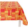 Casatessile Eldorado tovaglia 6 posti cm 140X180 Tovaglia Antimacchia Cotone Resinato - Arancio