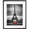 BD ART Cornice Portafoto Nera 50 x70 cm con passepartout 40 x 50 cm, Plexiglass