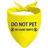 Generic 1 bandana per cani con scritta Do Not Pet No Hand Sniffs (nessuna mano annusa D)