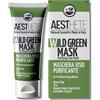 Aesthete Maschera Viso Purificante 250ml con Argilla Verde e Zinco - Seboregolatrice Naturale per Pelle Grassa Mista Sensibile - Contro Brufoli, Acne e Punti Neri - Uomo Donna - 97% Naturale