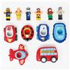 WOWTOYS Amici Professioni e Mezzi di Trasporto - Set 6 Personaggi e Veicoli