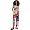 Desigual Mono_Mimi, 9019 Tutti Fruti Jeans, Material Finishes, S da Donna