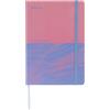 Collins Jumble & Co Head & Heart - Diario A5, con mantra e umori, 100% carta riciclata, colore: rosa/azzurro