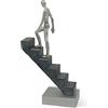 FeinKnick Figura decorativa «La Strada verso la Cima» - Decorazione come scultura alta 29cm come motivazione - Figura per l'ufficio e la scrivania