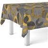 Martina Home Tovaglia in tela cerata Tambre, rotonda, 140 cm, colore: giallo
