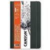 Canson Graduate Book, Blocco da disegno, extra liscio, 90gsm, copertina rigida grigio scuro, 14 x 21,6 cm, 92 fogli