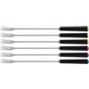 kela Set di forchette da fonduta6 pezzi MORENA, spiedini da fonduta di formaggio 25 cm, forchette in acciaio inossidabile con marcatura colorata, forchetta da fonduta di carne