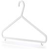 Hangerworld 10 Grucce in Plastica Bianca 36cm per Vestiti e Camicie e con Barra Porta Pantaloni