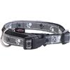 Trixie Collare Trixie Silver Reflect con motivo a zampine - Tg. S-M: circonferenza 30 - 45 cm x H 1,5 cm