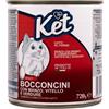 Ket Cat Adult Bocconcini 720 gr - Manzo e vitello - Cibo umido per gatti - 1° ORDINE? scegli lo sconto BZR5 / BZR20 + 200 punti fedeltà