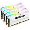 CORSAIR RAM DIMM Corsair Vengeance RGB PRO SL DDR4 3600 Mhz Da 64GB (4x16GB) Bianco CL18 INTEL XMP