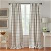 Elrene Home Fashions, tenda oscurante per finestra a quadri per soggiorno, camera da letto, sala da pranzo, colore nero