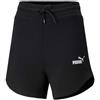 PUMA ESS HIGH WAIST SHORTS NERO/BIANCO