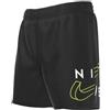 NIKE 4 VOLLEY SHORT NERO/BIANCO/VERDE ACIDO