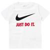 NIKE NKB SWOOSH JDI SS TEE BIANCO/NERO/ROSSO