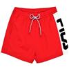 FILA SAFI SWIM ROSSO/NERO/BIANCO
