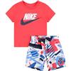 NIKE B NSW THRILL TEE SHORT SET Multicolore