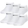 NIKE BASIC PACK NO SHOW 6PK BIANCO/NERO