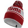 PUMA POM BEANIE BORDEAUX/BIANCO/GRIGIO (03)