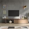 DEGHI Mobile porta tv 184-270x43h cm bronzo con cassettone cadiz - Clary