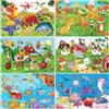 KATELUO Puzzle in Legno per Bambini, 6 Pezzi Puzzle Colorati per Ragazzo, Giocattoli Animali da Puzzle in Legno Bambini, Educativi Apprendimento Gioco, Regali per Ragazzi e Ragazze dai 3 Anni in su (A)